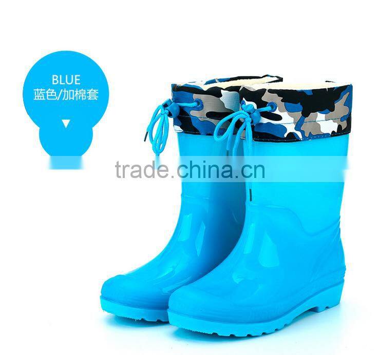 2015 new models in the winter shoes children warm children boots anti-skid water shoes students rain boot