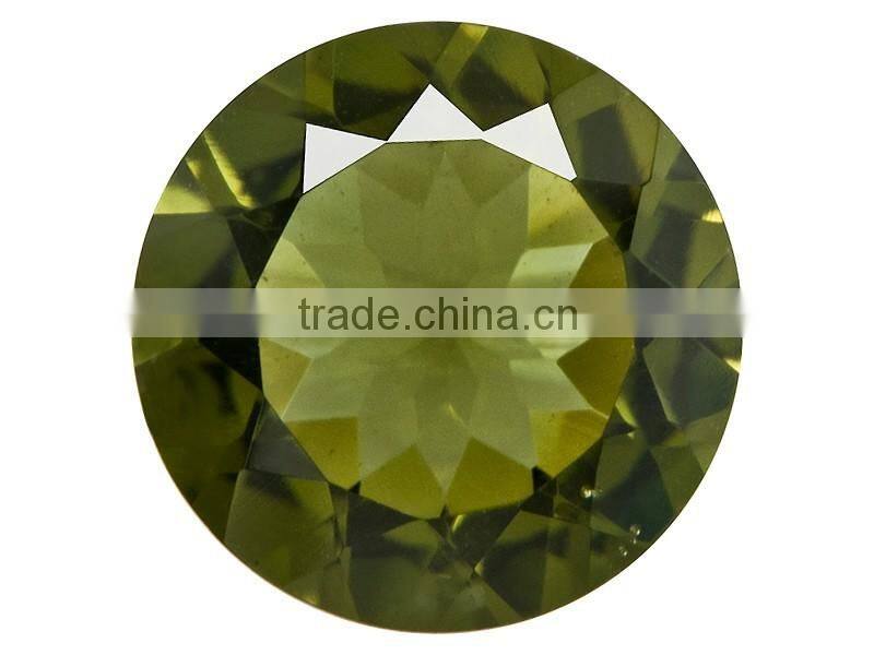 Round Shaped Moldavite Gemstones