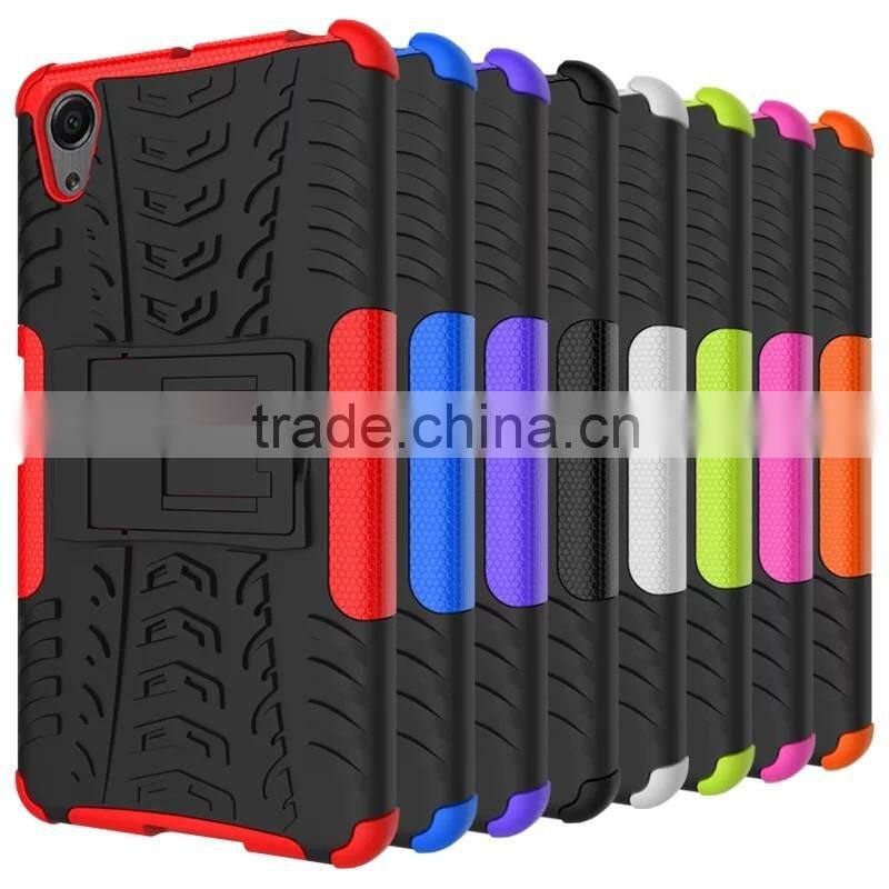 PC with Silicon Stand shock proof case For Coolpad Dazen Note 3 Lite