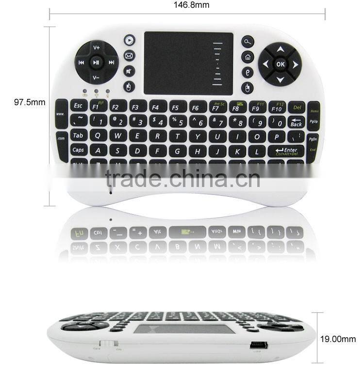 Mini Wireless Keyboard Remote Controls With Touchpad Keyboards 92 Keys For Andriod Tv Box Tablet Pc