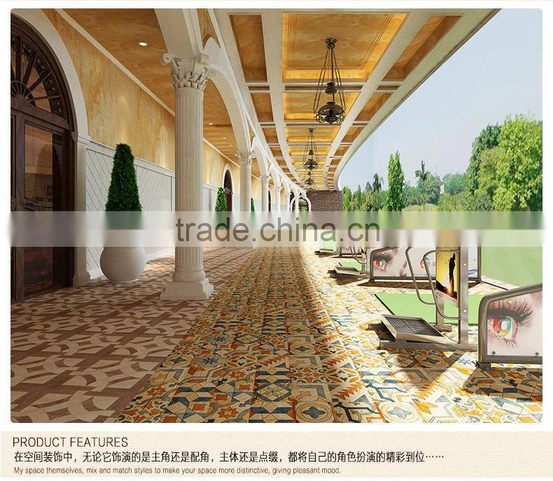 BATHROOM GLAZED CERAMIC vintage floor tiles