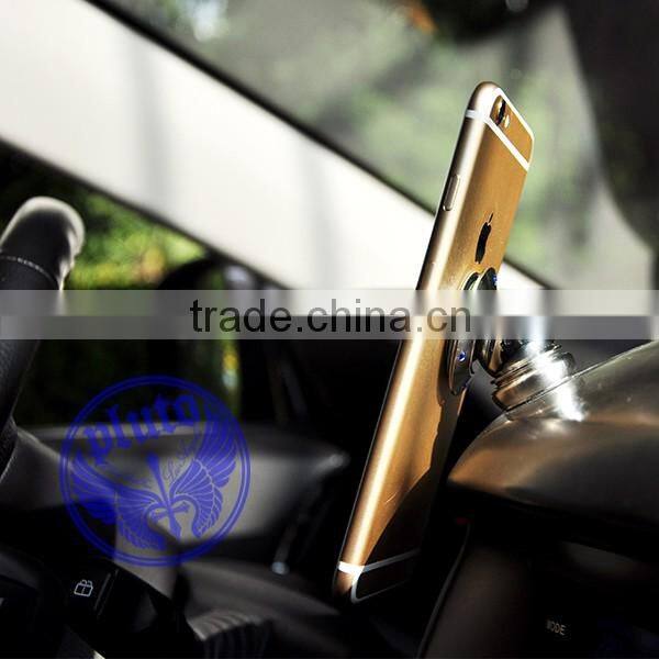 Magnetic Car Mount stainless steel Metal anti-slip stand cell phone holder