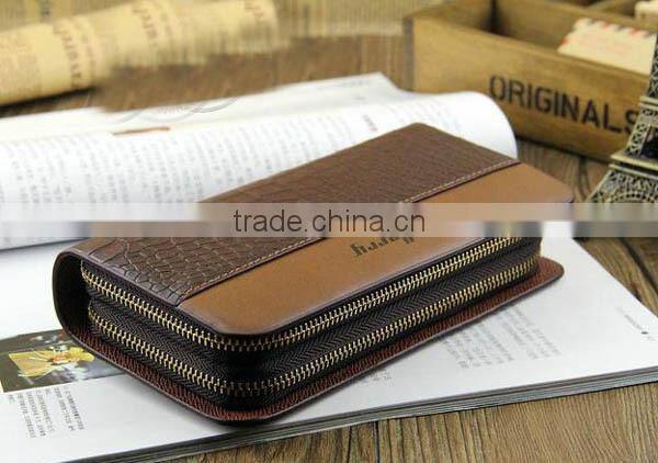 Zipper Purse Fashion Pu leather money clip wallet