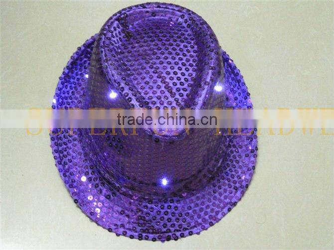 supply hot selling LED flashing Christmas hats