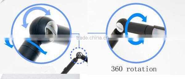 Space Saving foldable led table lamp JK837CWT in Pure White for China office table led lamps