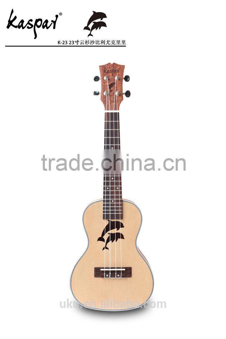 china OEM wholesale spruce ukulele cartoon little bear lovely ukulele
