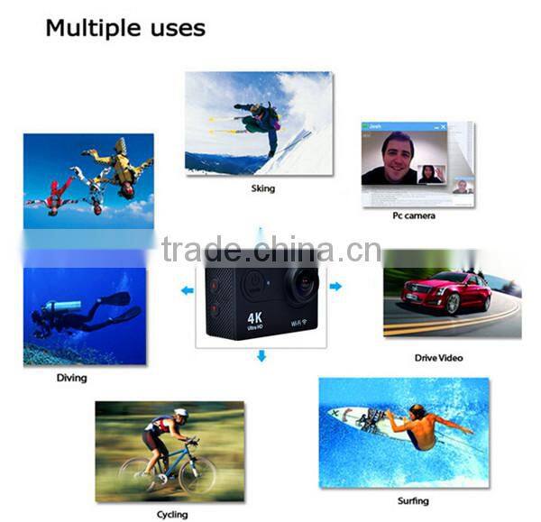 4K Action Camera With Remote Contral High Quality Wifi Waterproof Sport Camera