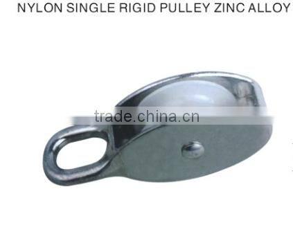 Nylon Rigid Pulley Single Wheel zinc alloy nickel plated