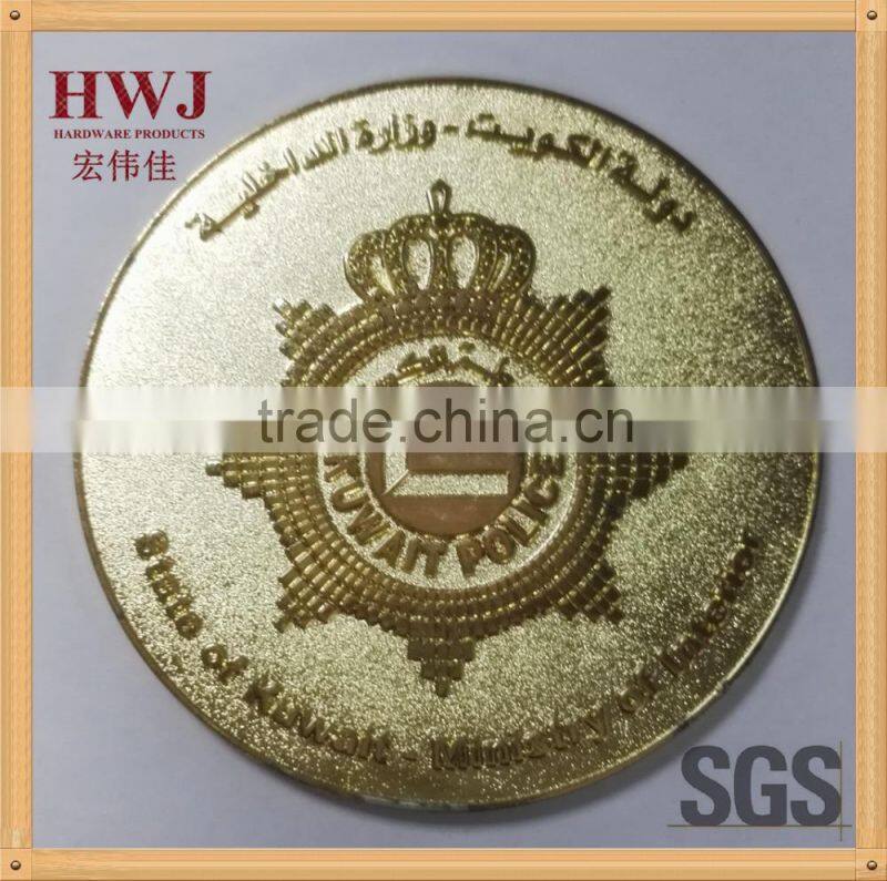 3D custom logo anti-brass plating metal challenge coin