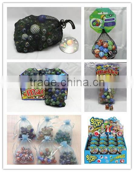China decorative solid dot glass marble balls for garden and craft
