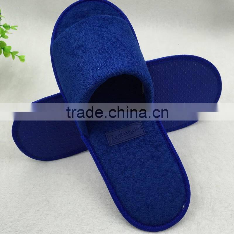 2015 Customised hotel open toe disposable guest slipper