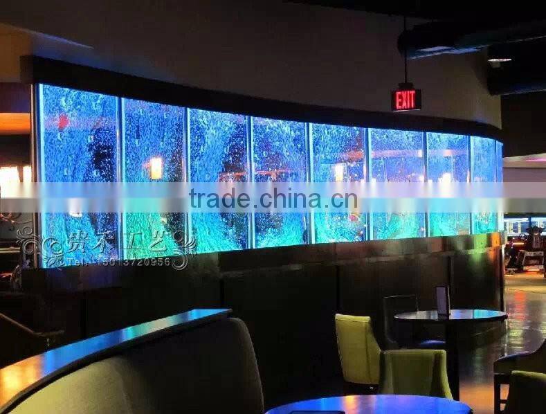 elegency wall mounted LED water bubble decoration for indoor