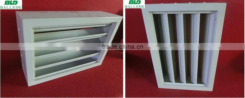 high strength storm louver shutter door