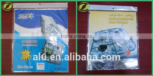 Aluminum foil burner guard