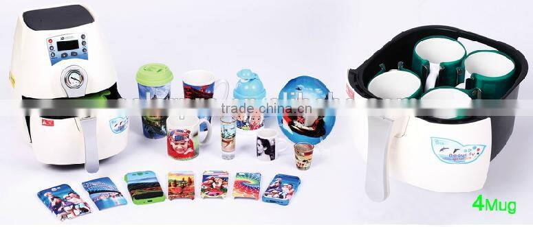 3d Mini sublimation machine with vacuum heat press for mugs/phone cases