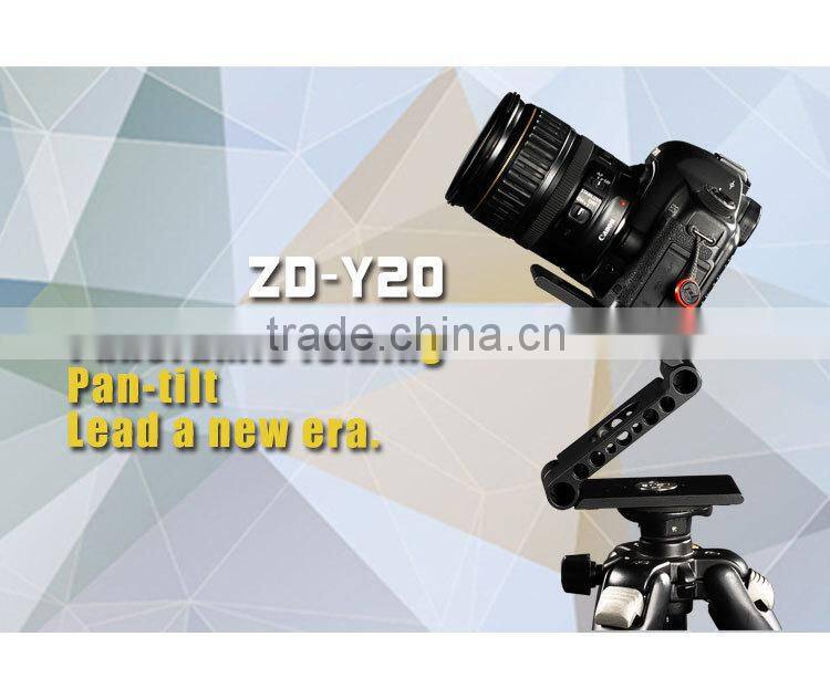 china factory ZD-Y20 dslr video camera flexible diy hd ball head mount on the tripod aluminum outdoor pan tilt zoom camera