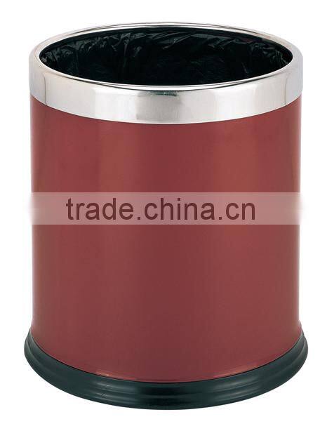 eco friendly trash can with painting, room trash can, antique trash can