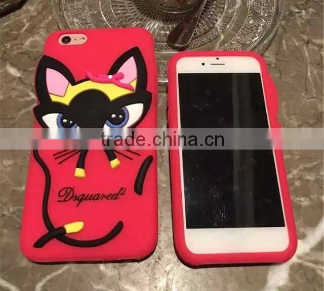 Lovely Cartoon Case Silicon Soft Back Cover for Iphone 6 plus New