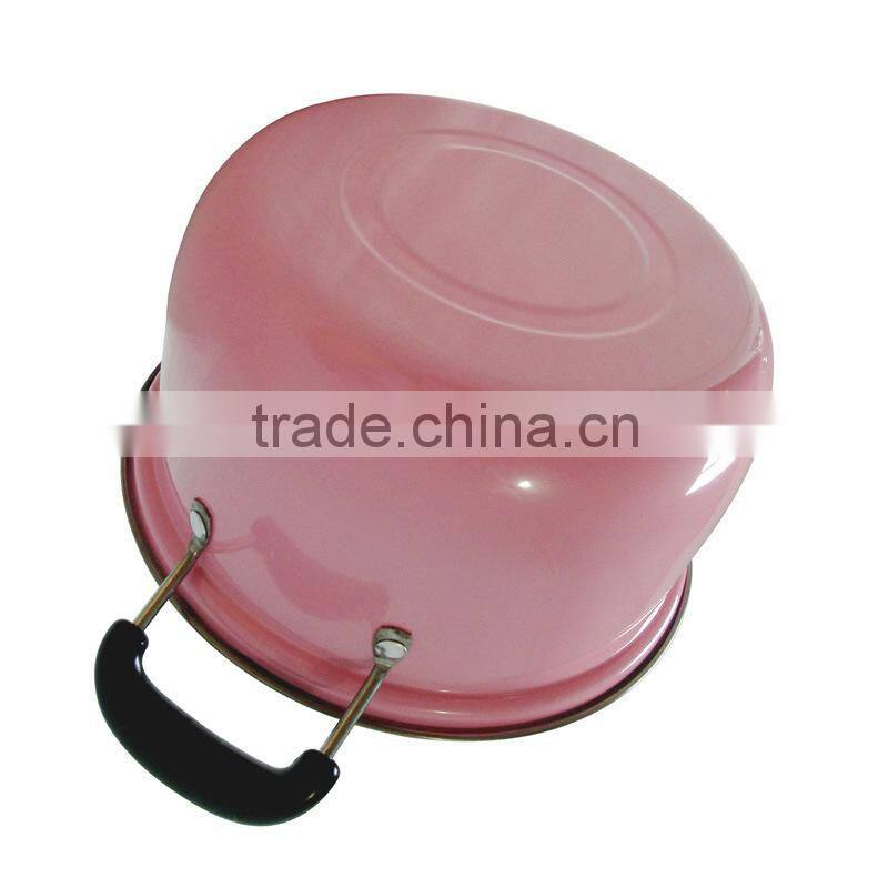 stainless steel colorful painted nonstick multi stock pot set