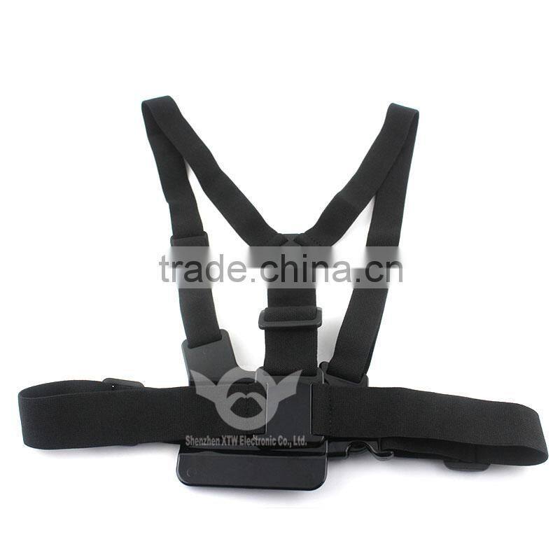 A model:Chest Mount Harness chest body strap for GoPro Hero 2/3/3+/4/4 Session gopro head strap