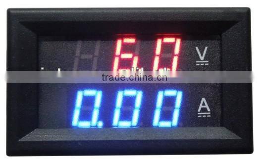 Red+Blue DC0-100V 0-100A digital ampere-voltage meter J00035