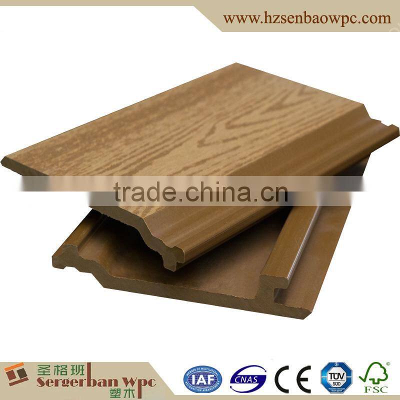 Coffee color anti-UV outdoor WPC wall panles