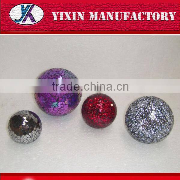 High quality decorative colored glass mosaic wholesale styrofoam ball