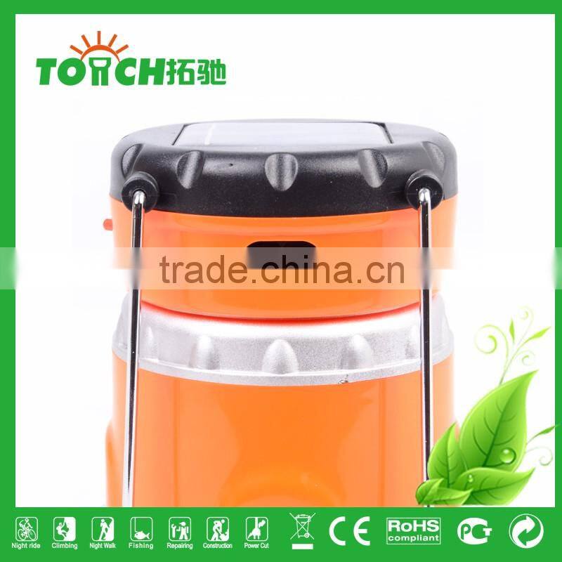 Solar Camping Light Rechargeable Camping Light Plastic Tent Lamp High Power ABS Lantern Emergency Searching Torch