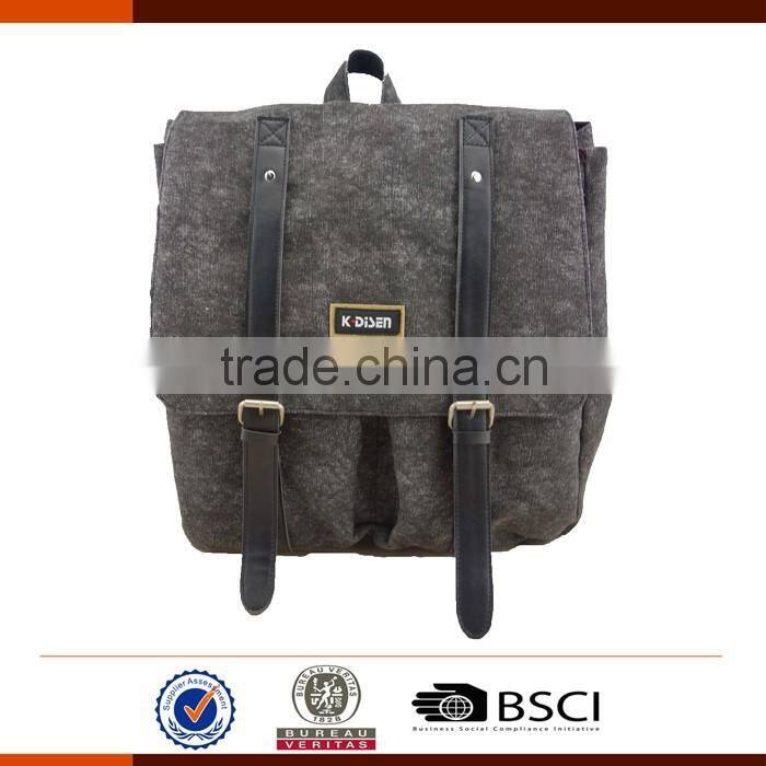 Black Rucksack Fashion korean style backpack