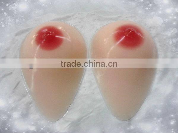 drop shape silicone breast forms with bra strap