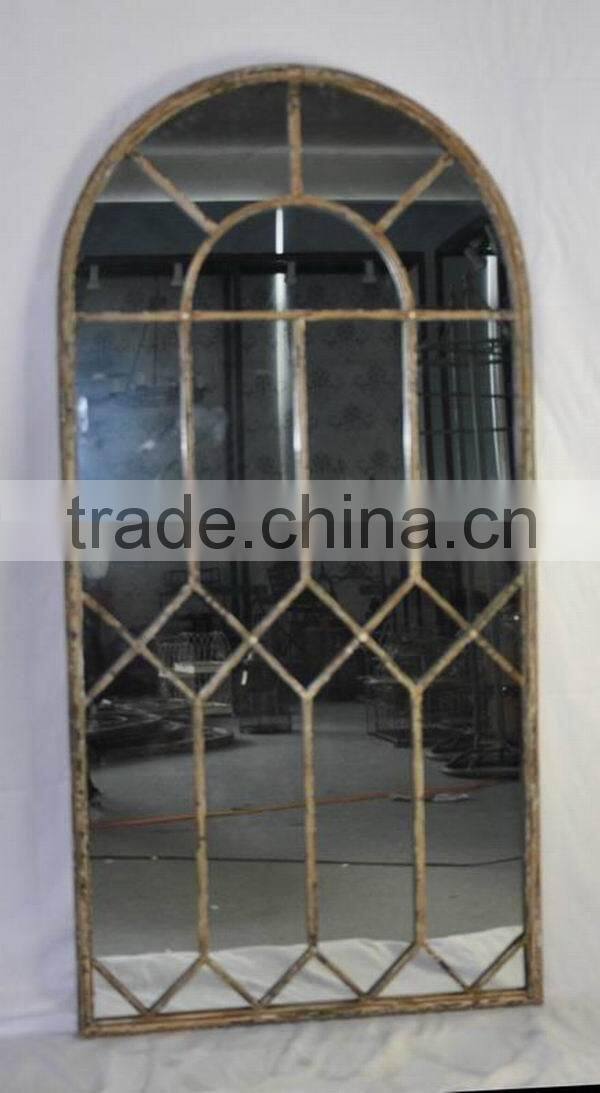 French country antique window mirror for wall