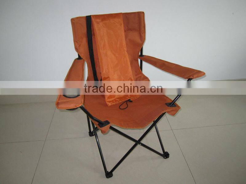 Portable Cheap Orange Camping Chair With Bag -- Hot Promotion Item