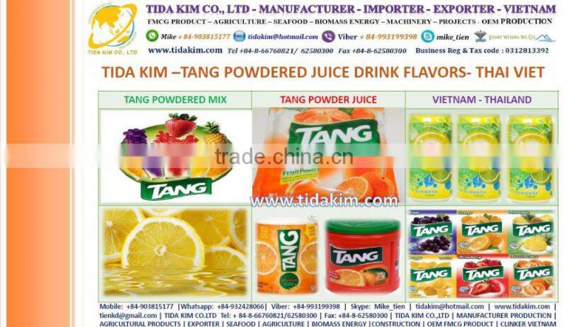 TANG POWDER JUICE - ORANGE OREO- GODEN CAN 240ML MR BROWN CAPPUCCINO ORIGIN -REFINED SUGAR ICE TEA LIPTONTIDA KIM- THAILAN
