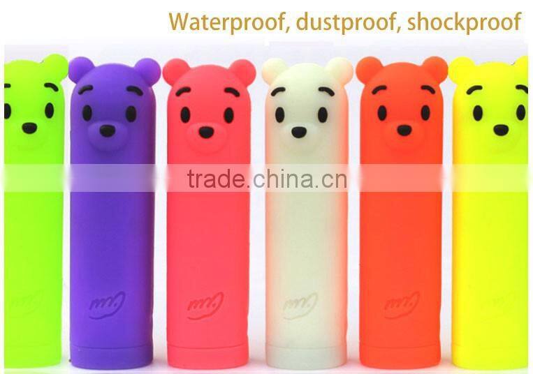 2015 new shenzhen pooh bear power bank waterproof cartoon