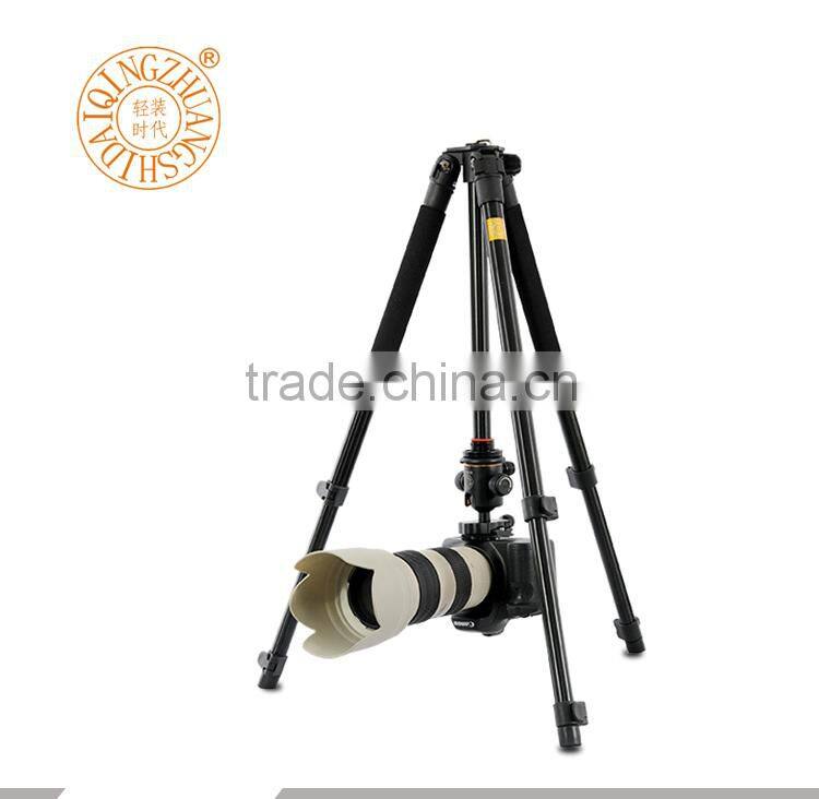 Q360 Aluminum king joy SLR camera tripod with panorama ballhead 59 inch photographic tripod for digital video SLR with carry bag