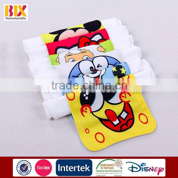 cotton gauze cartoon printed baby back sweat cloth