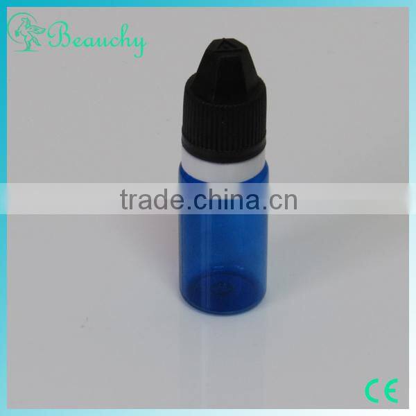 2015 China alibaba 10ml multicolor PET bottles with tamper proof and children proof cap