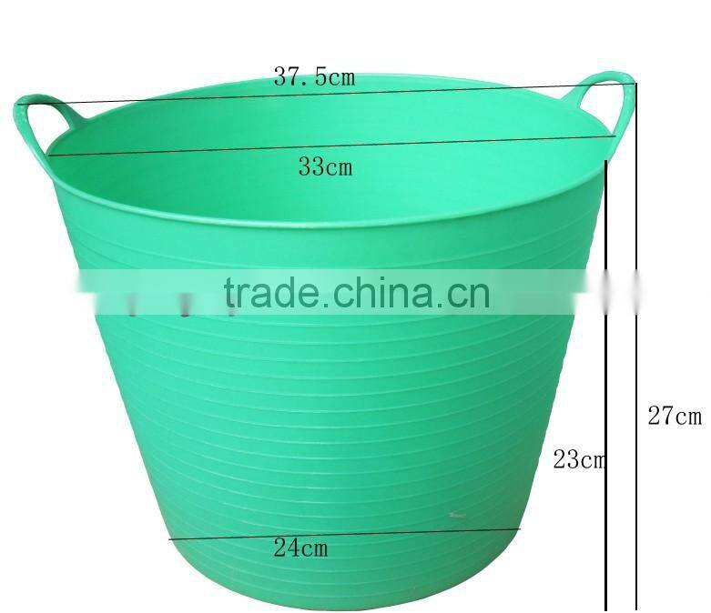 3.7gallon super PE plastic garden Buckets with handles