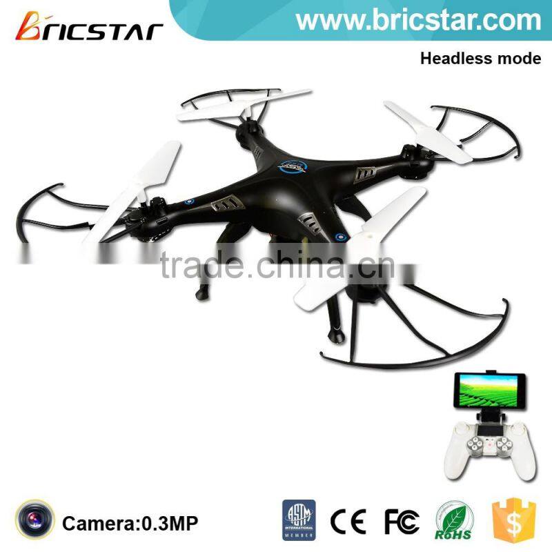 Blue toys 2.4G rc quadcopter propeller drone with lights