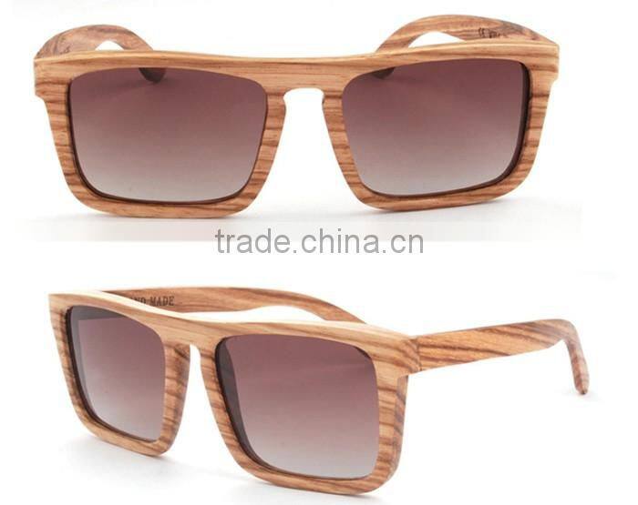 2016 colored glasses lenses wood polarized sunglasses