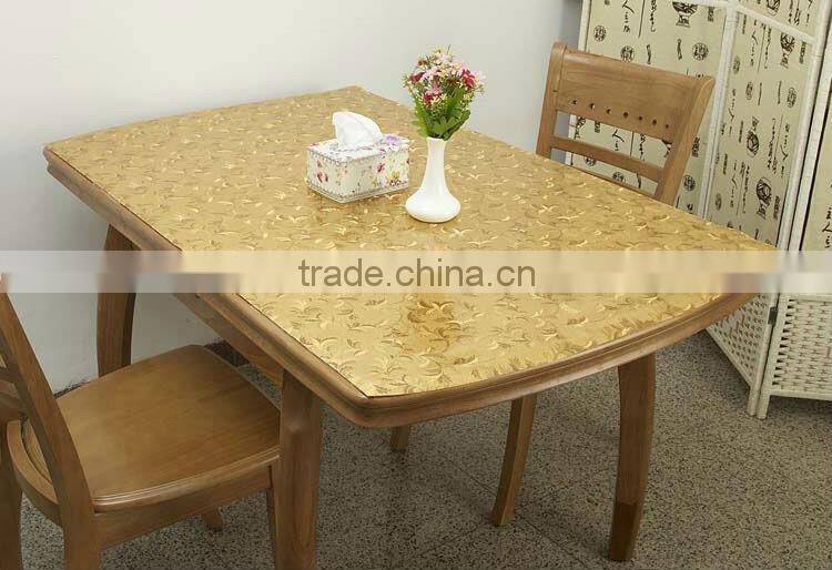 2013 New designed like satin rose embroidery table cloth
