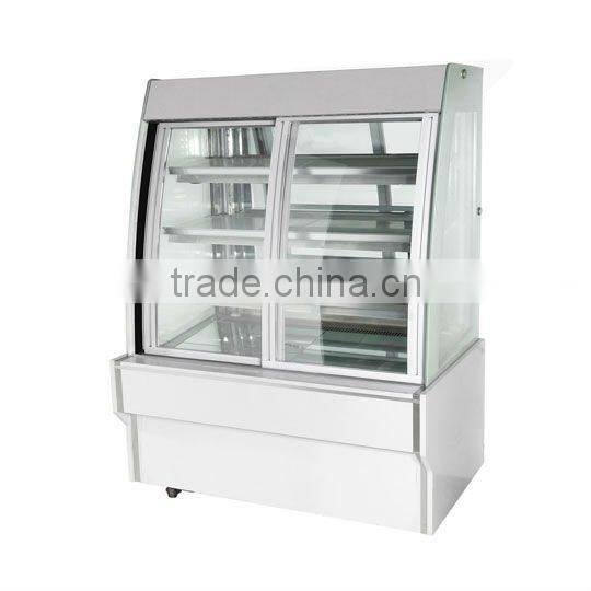 European type upright Cake showcase with front -opening doors