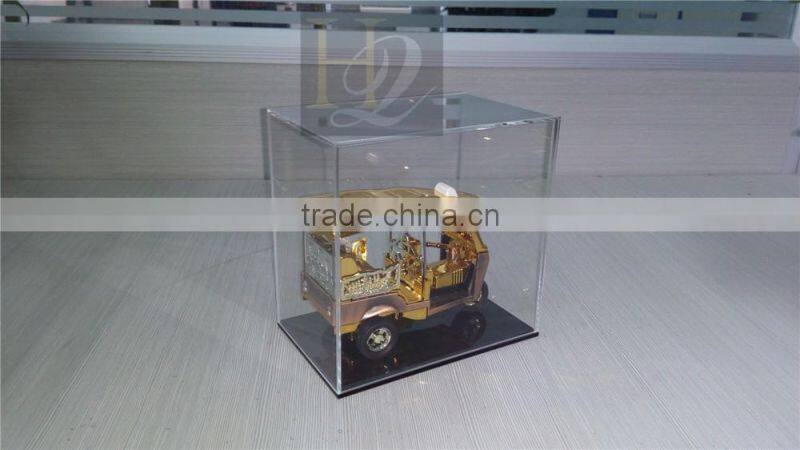 2016 Fashional rectangle clear acrylic display gift box with lid