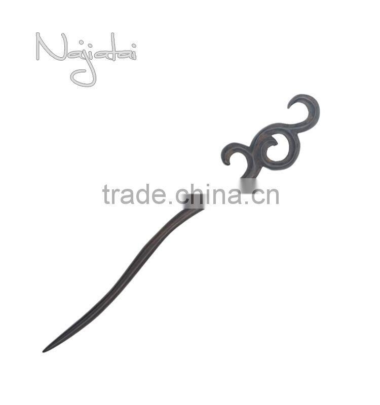 Unusual Shape Japanese Magic Vintage Wooden Hairpin Hair Stick
