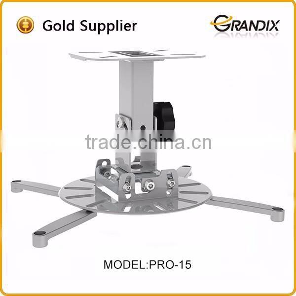 Universal adjustable steel wall mount projector bracket