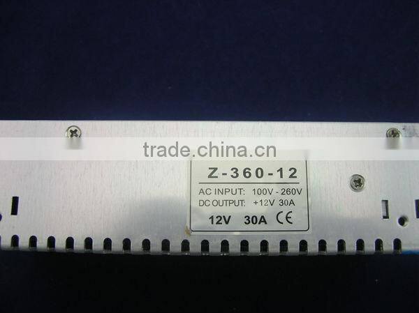 360W Dual Output Switching Power Supply;88 ~ 264VAC input;12V/350W output, CE and ROHS approved