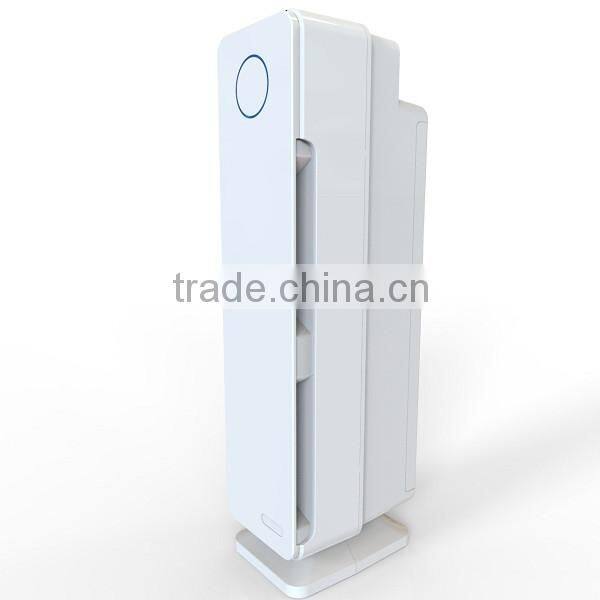 New design air purifier with UVC lamp, Iionzer and true HEPA