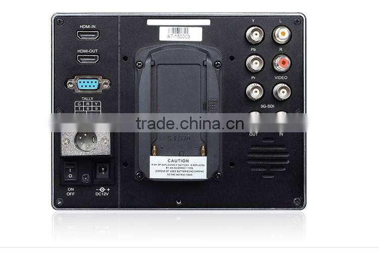 7" aluminum design IPS 1280x800 camera-top monitor HDMI SDI input and output high brightness photography equipment