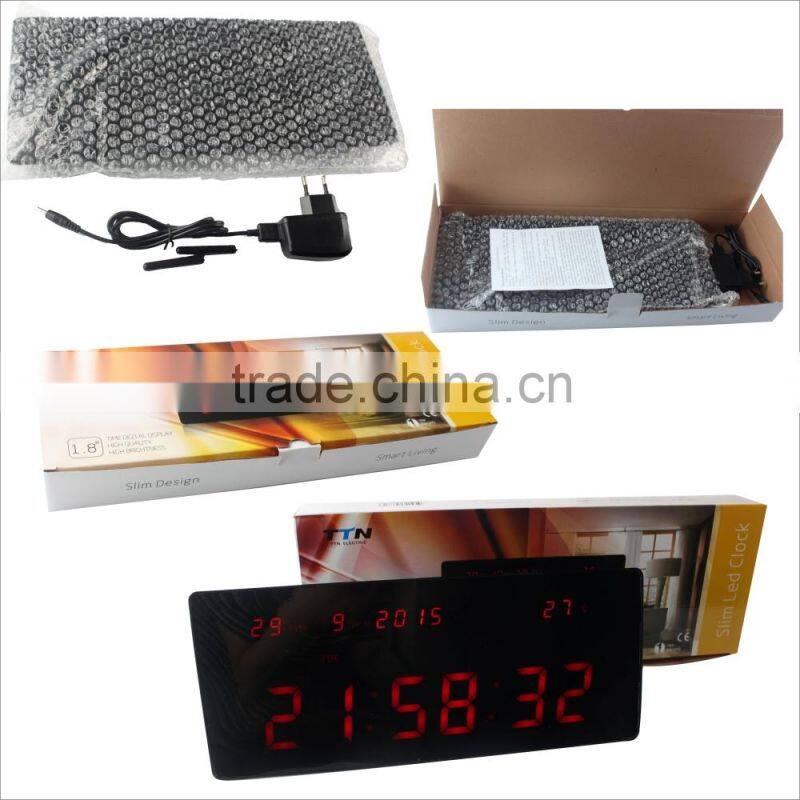 hot sale 1.8 inch led clock with Temperature and week display