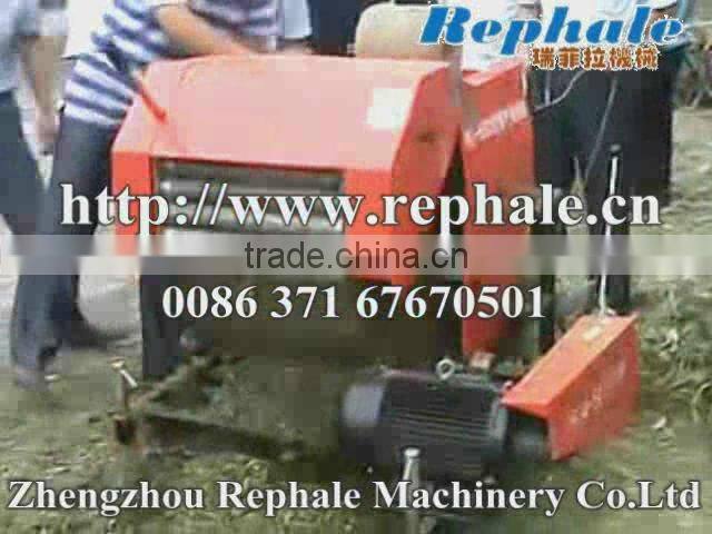 farm use mobile or horizontical type corn straw, hay, grass, wheat, rice straw round bundling machine and straw baler for silage